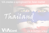Thailand Flag with Face and Viacard